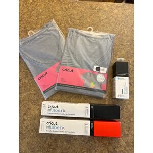 Cricut Supplies Invisible Ink Transfer Sheets and Shirts  NEW